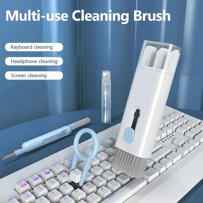 7-in-1 Keyboard Cleaning Kits Airpods Cleaner Headset Cleaner Pen Laptop Screen Cleaning Bluetooth E