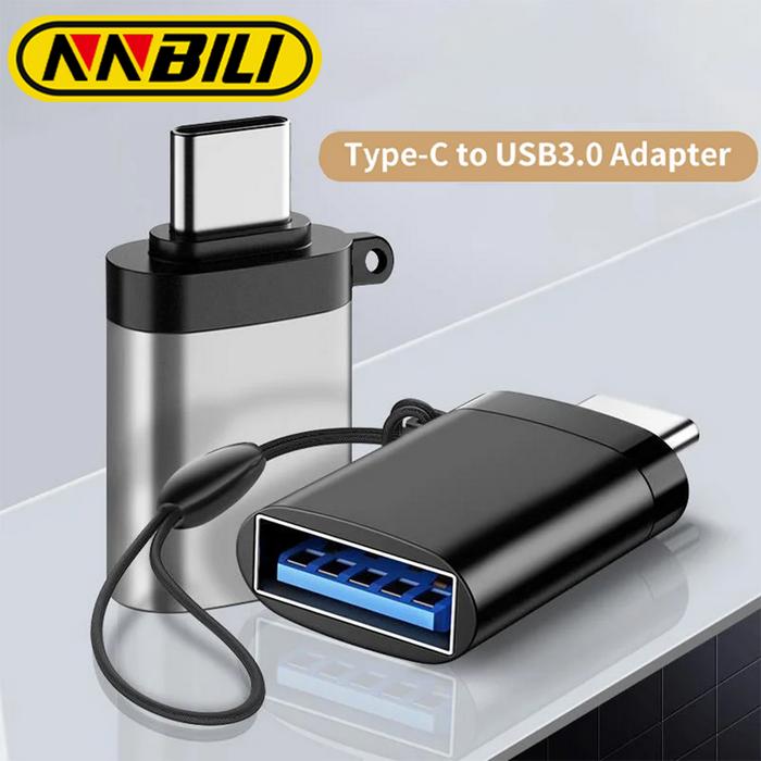 NNBILI USB 3.0 Type C OTG Adapter Fast USB A to Type C Adapter for Xiaomi Huawei Mini USB Adapter T