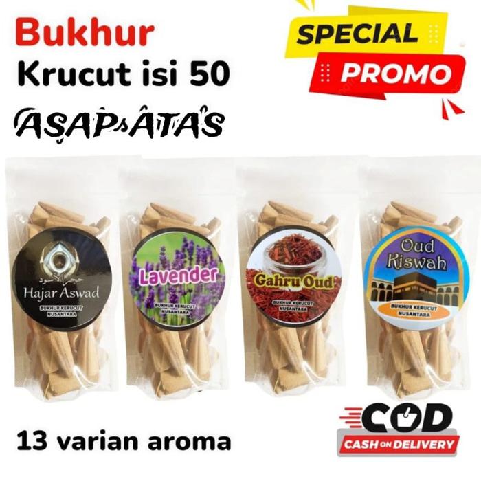 Dupa krucut 50pcs asap atas buhur kerucut aromaterapi wewangian dupa arab pengharum ruangan
