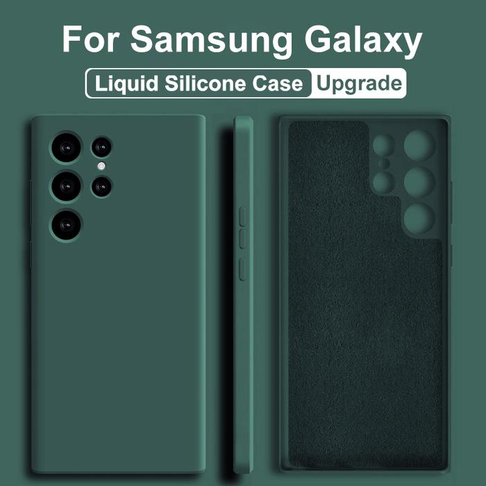 Upgraded Liquid Silicone Phone Case For Samsung Galaxy S22 S21 S20 S23 Ultra Plus A54 A53 A52 A34 5G