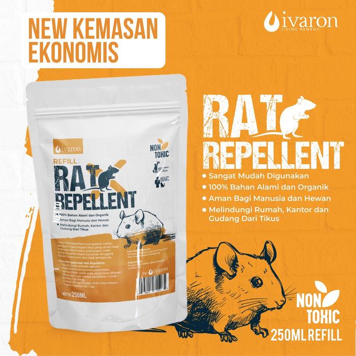 REFILL RAT REPPELENT | SPRAY PENGUSIR TIKUS | PEMBASMI TIKUS | OBAT PENGUSIR TIKUS RUMAH & MOBIL | S