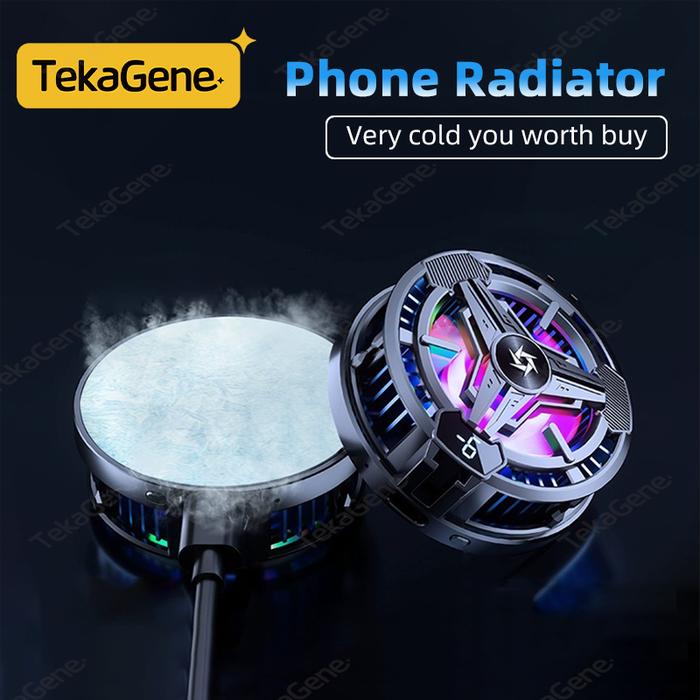 Mobile Phone Magnetic Cooling Fan Case Radiator Portable For iPhone 15 Pro Max Xiaomi Huawei Semicon