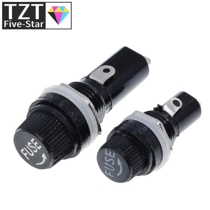 5/10Pcs 5*20mm 6*30mm Glass Fuse Holders 5x20 6x30 InsuranceTube Socket Fuse Holder For Insurance Pa