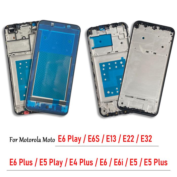 NEW Front Housing LCD Screen Frame Cover Bezel Plate Replacement Parts For Motorola Moto E6 E5 Play 