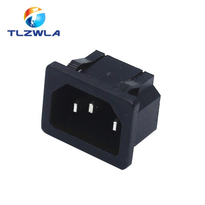 250VAC 15A AC power socket C14 Inlet Power Socket Connector Plug Industrial socket Plug IEC320 C14 3