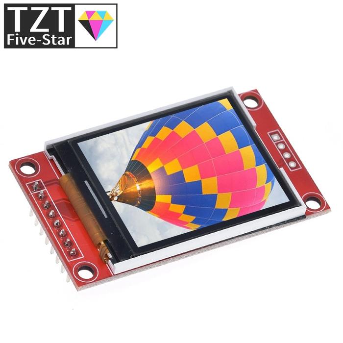 TZT 1.8 inch TFT LCD Module LCD Screen Module SPI serial 51 drivers 4 IO driver TFT Resolution 128*1