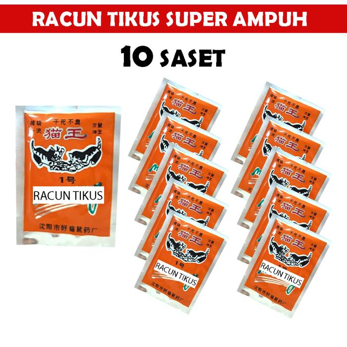 10 PCS Racun Tikus | Racun Tikus Super Ampuh Mati Di Tempat | Pembasmi Tikus Langsung Mati Kering da