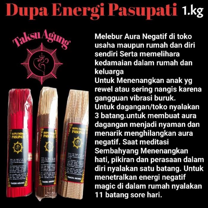 Dupa pasupati bio energi ful power satu bungkus -+ isi 380 stik
