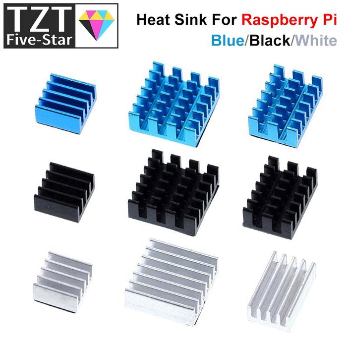 For Raspberry Pi 4 Heat Sink 3pcs Raspberry Pi 4B Aluminum Heatsink Radiator Cooling Kit Cooler for 