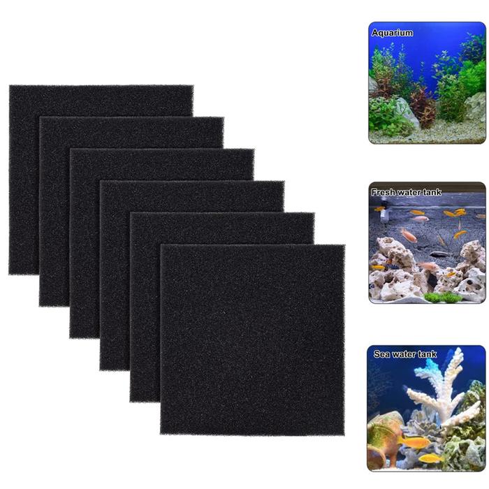 5-20Pcs Activated Carbon Filter Sponge Aquarium Fish Filter Box Water Pet Cage Filters Accessories H