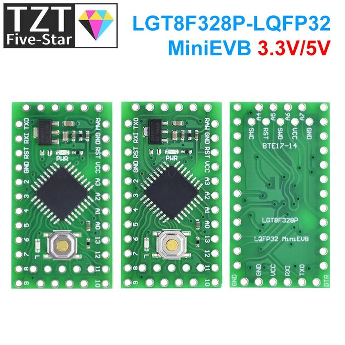 LGT8F328P LQFP32 MiniEVB 3.3V / 5V Replaces Pro Mini ATMEGA328P Fully Compatible For Arduino USE HT4