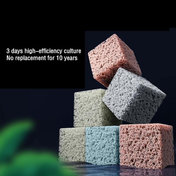 1L 4D Aquarium Bio Filter Media Fish Tank Wet Bio Filter Media Block For Crystal Clear Water Aquariu