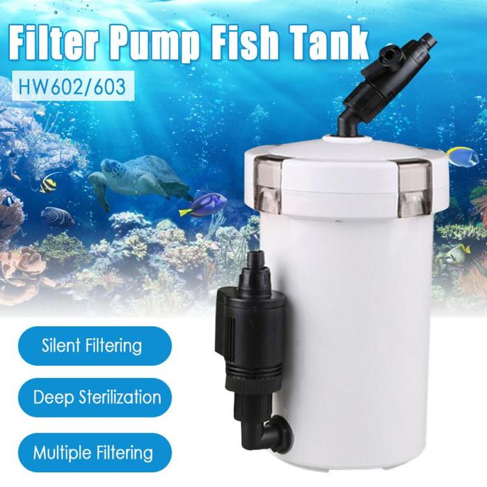 Aquarium Filter Ultra-quiet External Aquarium Filter Bucket HW-602/603 HW-602B/603B LW-602/603 LW-60