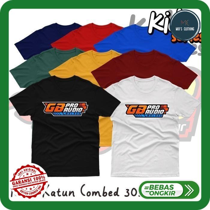 Kaos Anak GB Audio Soun System Baju Anak Lengan Pendek Bahan Katun Cotton Combed 30s Anak S M L XL X