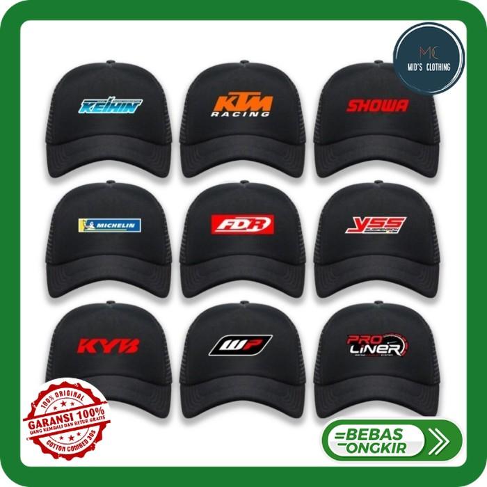 Topi Motor Racing Balap Sponsor Motor KTM KYB ProLiner FDR KEIHIN Michelin Showa Topi Snapback Jarin
