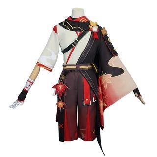 READY GENSHIN IMPACT HALLOWEEN CARNIVAL MEN SAMURAI COSTUME KAEDEHARA KAZUHA COSPLAY COSTUME