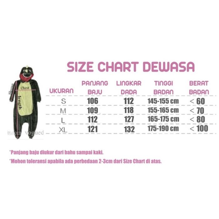 READY KOSTUM COSPLAY TELETUBBIES ONESIE DEWASA