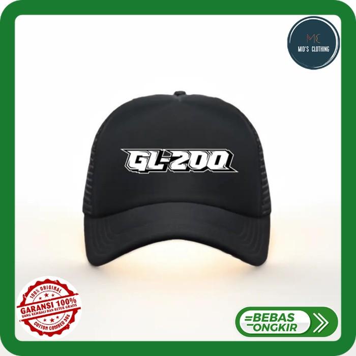 Topi Motor Racing GL100 GL200 2TAK SLEEP ENGINE KMBRT Topi Snapback Baseball Hitam Trucker