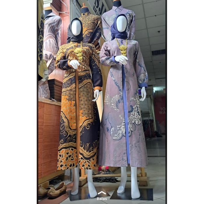 COUPLE GAMIS BATIK BAHAN DOLBY LAPIS KATUN TOYOBO PREMIUM THAMRIN CITY