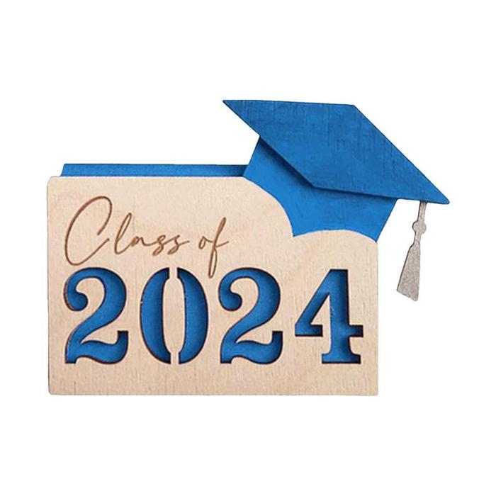 Graduation Cards Money Holder Graduation Wooden Card Box Holder Grad Card Organizer Card Book Holder
