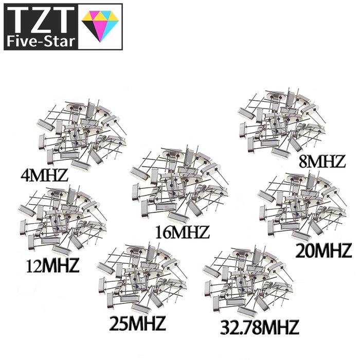 100PCS 4Mhz 6Mhz 8Mhz 12Mhz 16Mhz 20Mhz 24Mhz 4.000mhz 8.000mhz Quartz Crystal Resonator Passive Osc