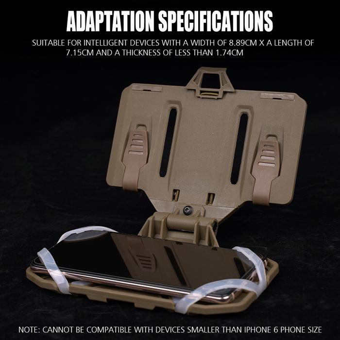 Military Mobile Phone Rack Tactical Chest Bag Map Case Admin Panel Airsoft Gear Outdoor Molle Folded