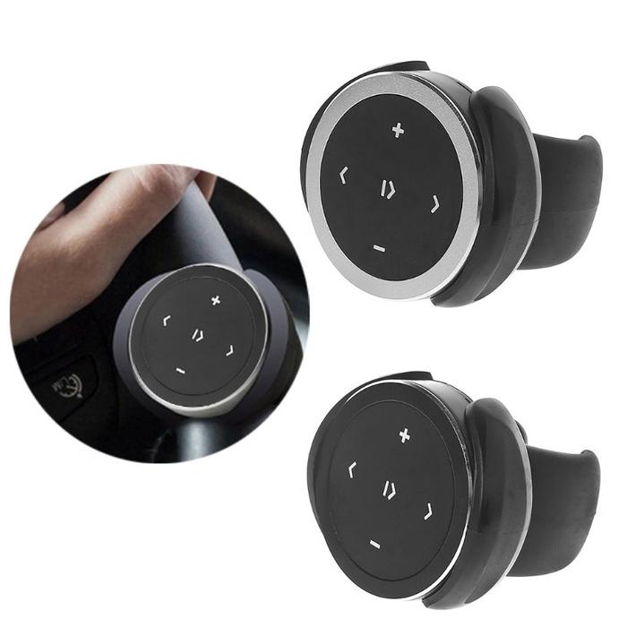 Mini Wireless Bluetooth Media Button Remote Control Car Motorcycle Steering Wheel MP3 Music Play For