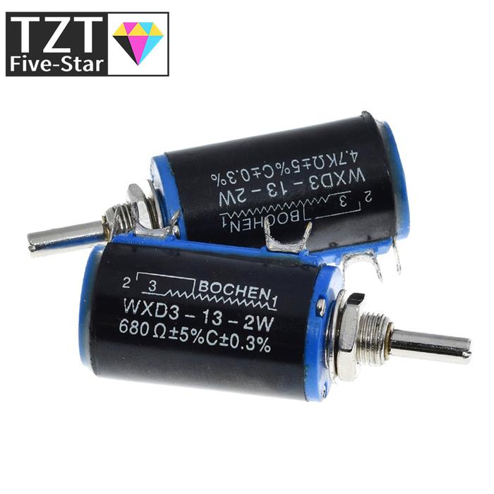 TZT  WXD3-13-2W 100 200 220 470 680 R Ohm 1K 2.2K 3.3K 4.7K 5.6K 6.8K 10K 22K 33K 47K 100K Ohm Wirew
