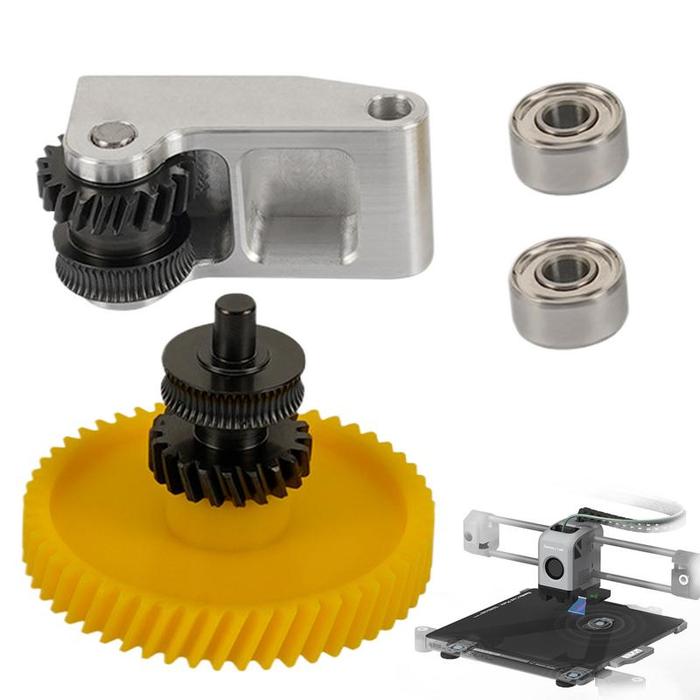 Printer Extruder Gear Set Extruder Gear Kit Hot End Gear Extruder Gear Assembly Hardened Steel Repla