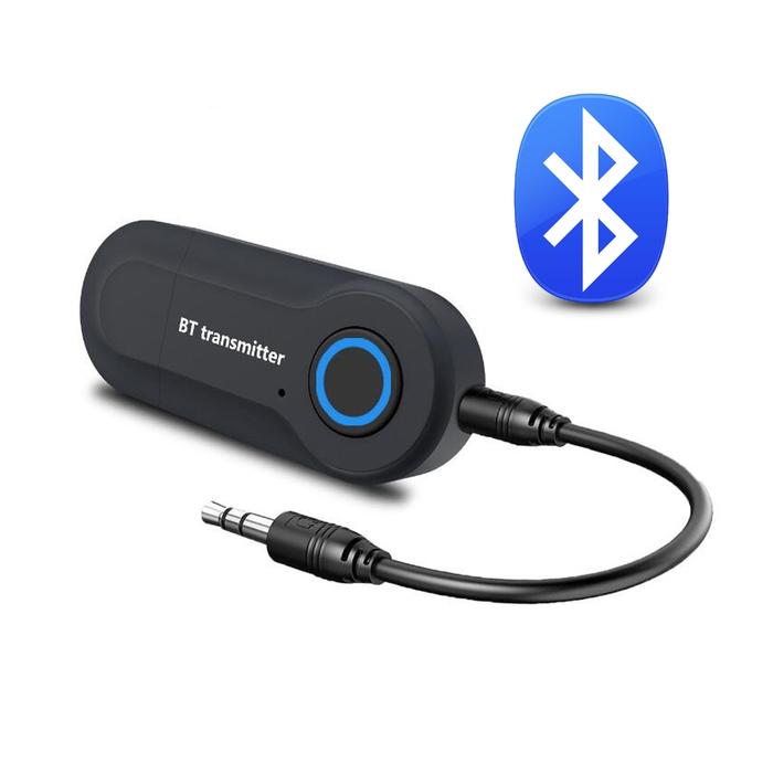 Bluetooth Transmitter 3.5MM Jack USB Music Audio Adapter Wireless Stereo for PC TV Headphones TV Pho