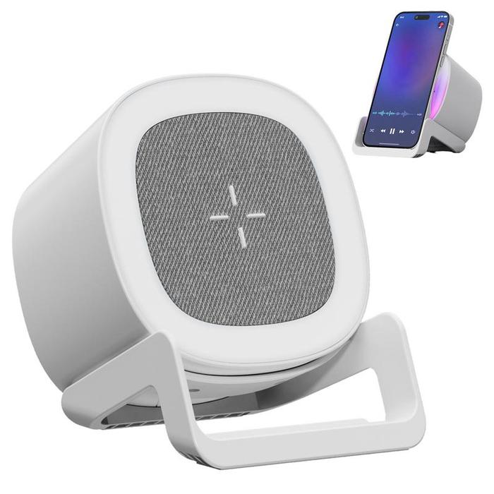 Outdoor Speaker Touch Control Bedside Light 4 In 1 Blue Tooth Speaker Wireless Charger Atmosphere La