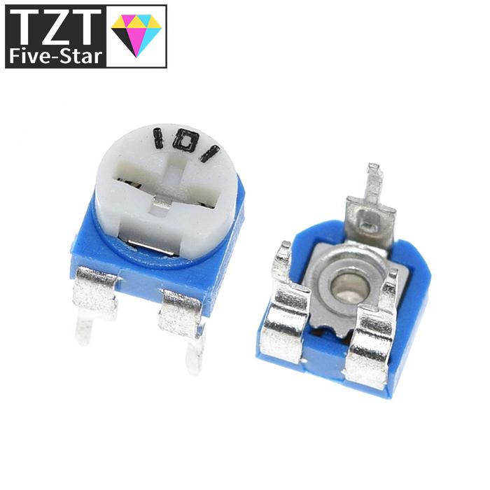 10pcs Rm065 Rm-065 100 200 500 1k 2k 5k 10k 20k 50k 100k 200k 500k 1m Ohm Trimpot Trimmer Potentiome