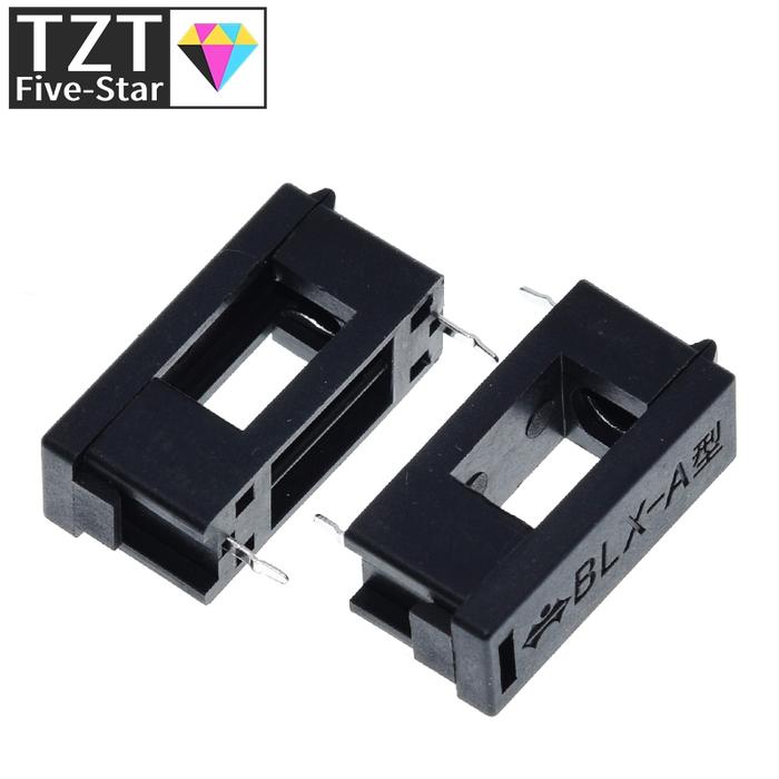 10PCS BLX-A type 5*20mm with cover fuse seat fuse pipe Fuse holder 5x20 fuse seat