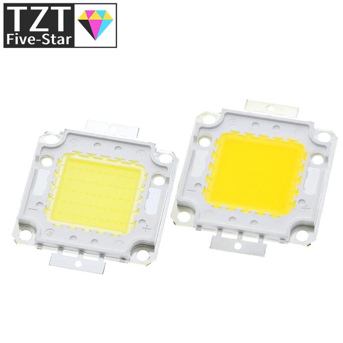 1pcs 50W LED Integrated High Power Lamp BeadsWhite/Warm White 1500mA 32-34V 4000-4500LM 24*40mil chi