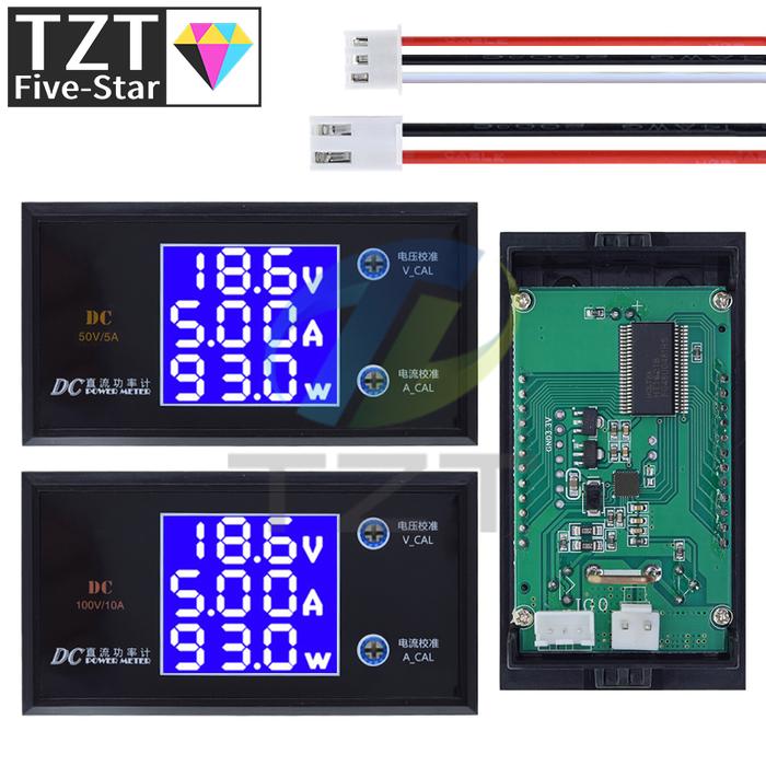 LCD Digital Voltmeter Ammeter Wattmeter Voltage Current Power Meter Volt Detector Tester Monitor 48V