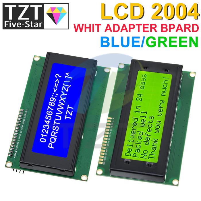 LCD2004+I2C 2004 20x4 2004A Blue/Green screen HD44780 Character LCD /w IIC/I2C Serial Interface Adap