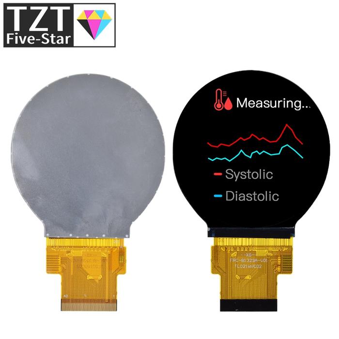 IPS 2.1 inch 40PIN SPI 262K TFT LCD Round Screen Display No Touch ST7701 Drive IC 480*480 RGB Interf