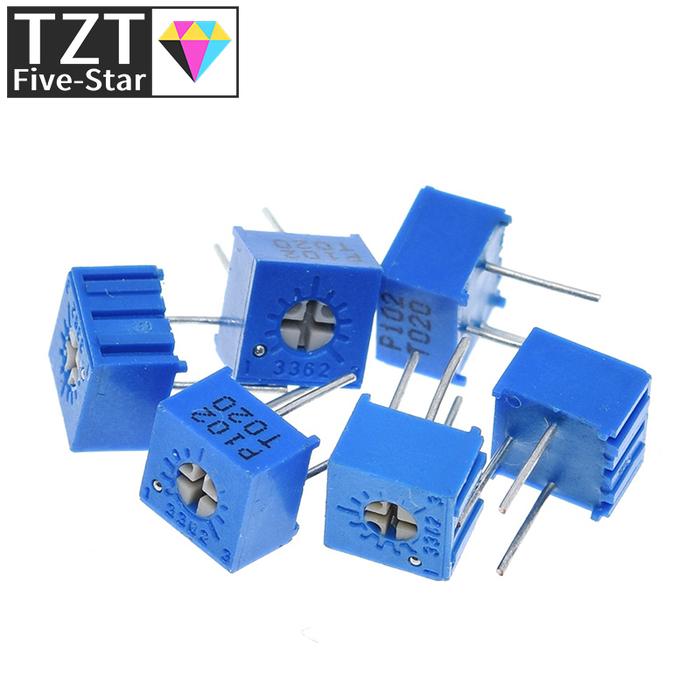 10pcs 3362P 101 201 501 102 202 502 103 203 503 104 204 504 105 Trimpo Trimmer Potentiometer 3362 50