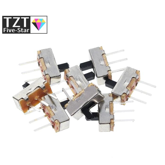 10pcs Interruptor on-off mini Slide Switch SS12D00 SS12D00G3 3pin 1P2T 2 Position High quality toggl