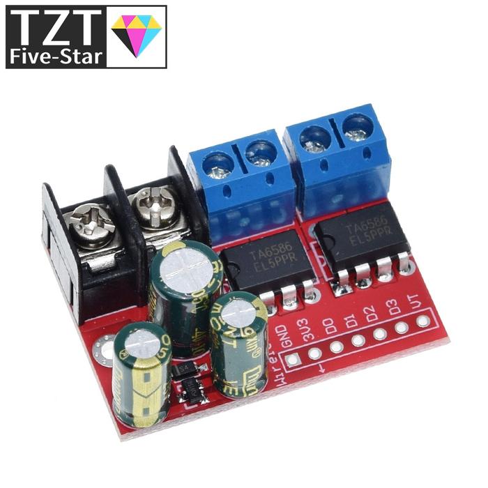 H Bridge Remote Control 5A 3V-14V Dual DC Motor Drive Module Voltage Reverse PWM Speed Regulation Do