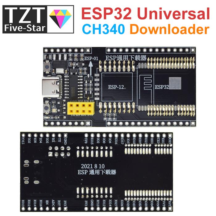 TZT ESP8266 ESP32-WROVER Development Board Test Programmer Socket Downloader for ESP-01 ESP01S ESP12