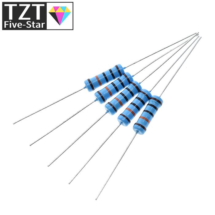 20pcs 2w Metal Film Resistor 1% 1r ~ 1m 2.2r 4.7r 10r 22r 47r 100r 220r 470r 1k 10k 100k 2.2 4.7 10 