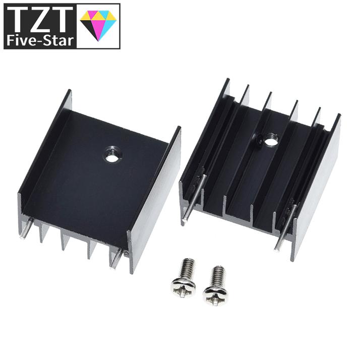 10pcs Heatsink 25x24x16mm Radiator Cooler Radiator Aluminum 25*24*16mm Heat Sink Metal Slotting For