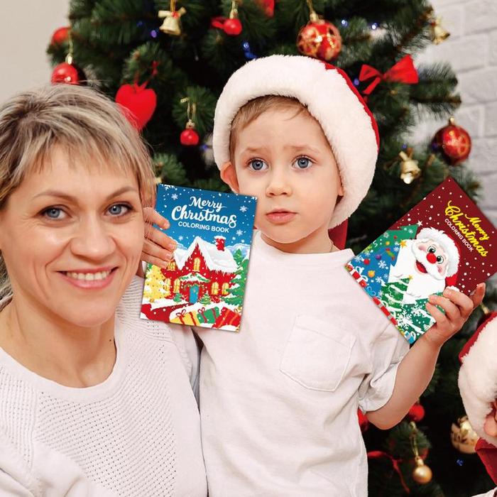 Children Christmas Coloring Book Learning Coloring Book For Kids 8X Holiday Painting Book For Kids E