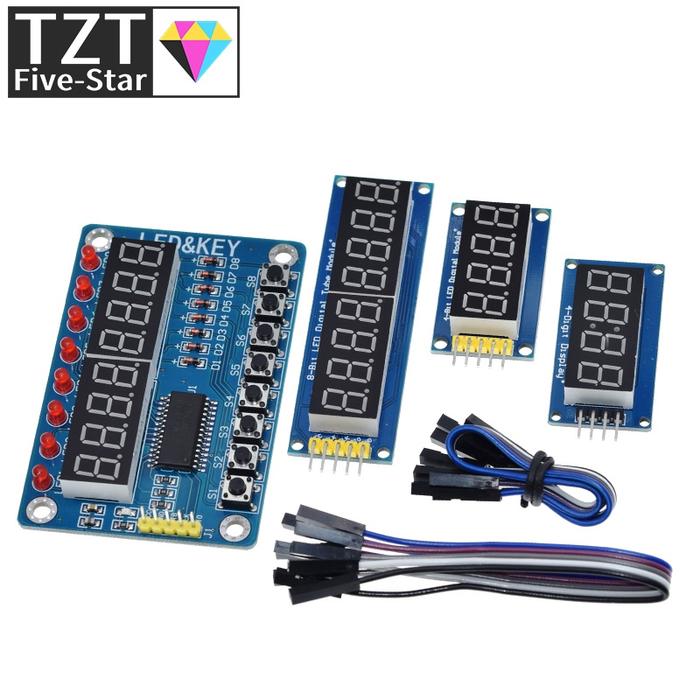 TM1637 4 Bits / TM1638 / 74HC595 8 bit Digital LED Display Module 7 Segment 0.36Inch Clock RED Anode