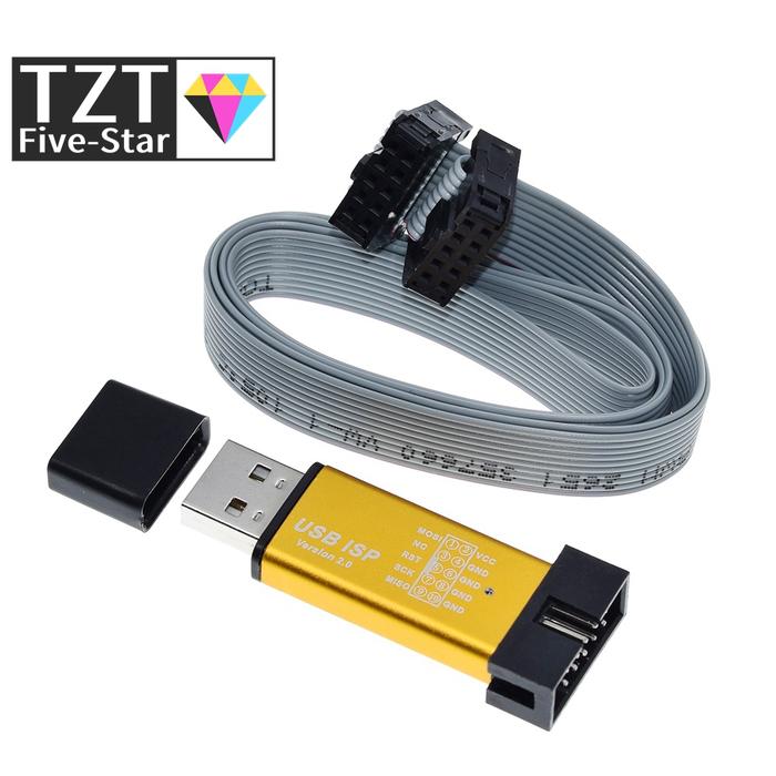 USBASP USBISP ISP Programmer Downloader for Arduino 51 ATMEL AVR Support 64 Bit Win7 & 32Bit Win98 W