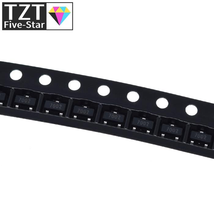 100PCS 2N7002 2N7002LT1G MOSFET N-CH 60V 300MA SOT-23