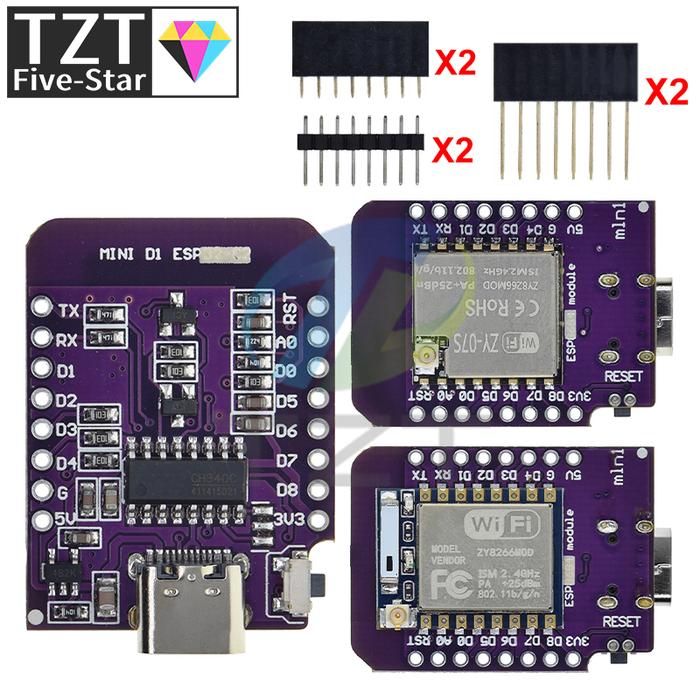 D1 Mini TYPE-C ESP8266 ESP-07/07S CH340G USB D1 Mini WIFI Development Board D1 Mini NodeMCU Lua IOT 