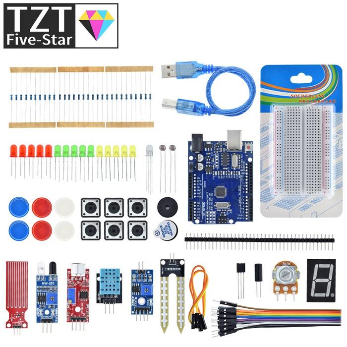 Basic Starter Kit for Arduino Uno Set R3 DIY Kit - R3 Board / Breadboard + Retail Box