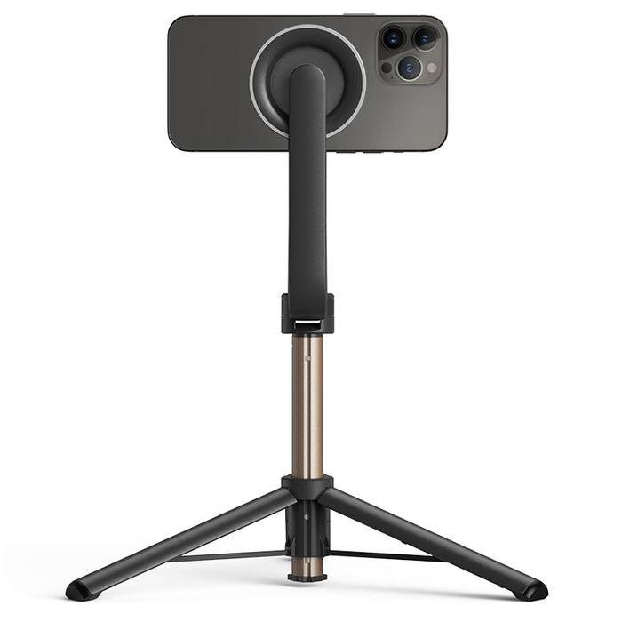 Magnetic Selfie Stick Tripod with Remote Magsafe Cellphone Stand for iPhone 14 13 12 Pro Max Vertica